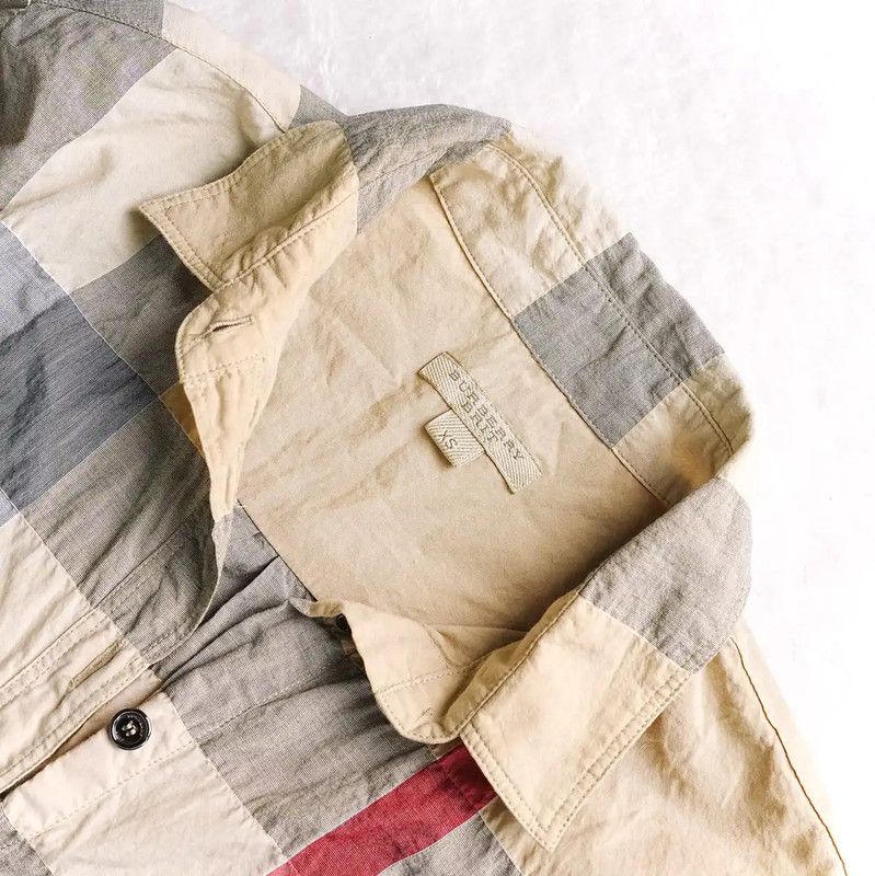 Burberry Burberry Summer Beige Check Long Sleeve Shirt Size XS / US 0-2 / IT 36-38 - 6 Thumbnail