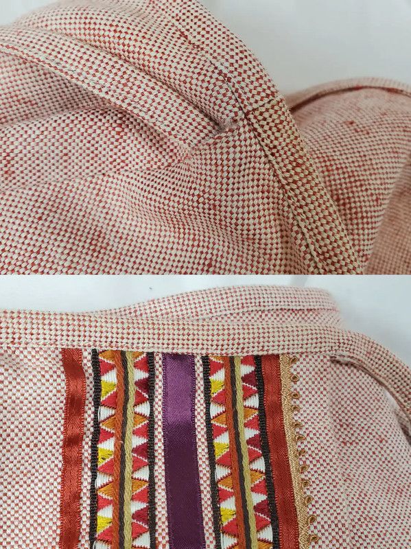 Burberry Burberry A-Line Skirt in Orange Pink Cotton Blend Size 23" - 6 Thumbnail