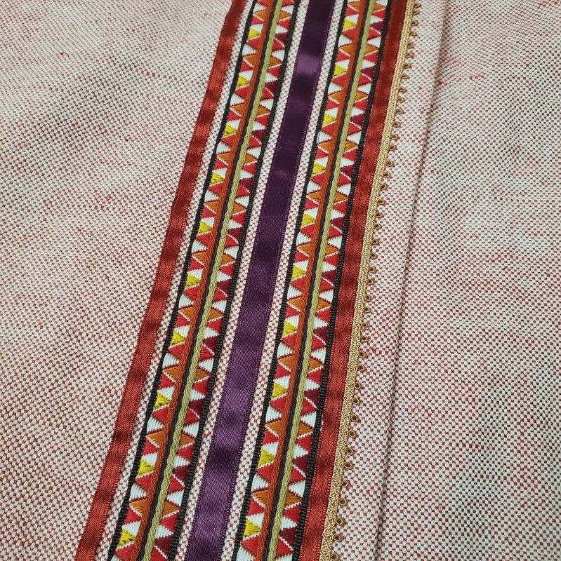 Burberry Burberry A-Line Skirt in Orange Pink Cotton Blend Size 23" - 8 Thumbnail