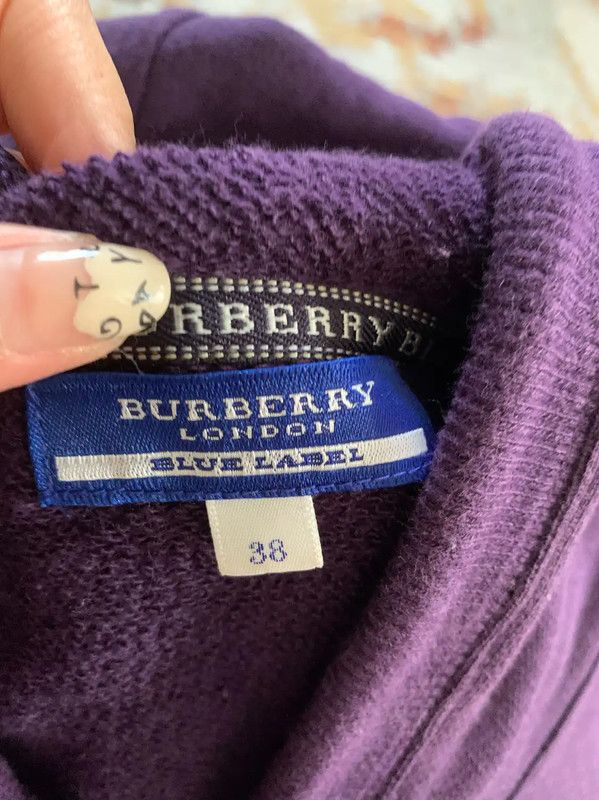 Burberry Burberry Blue Label Purple Cotton Dress Size M / US 6-8 / IT 42-44 - 8 Thumbnail