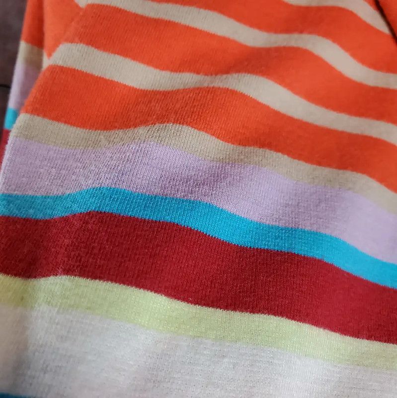 Burberry Burberry Orange Striped Cotton Blend Hooded Cardigan Size S / US 4 / IT 40 - 10 Thumbnail