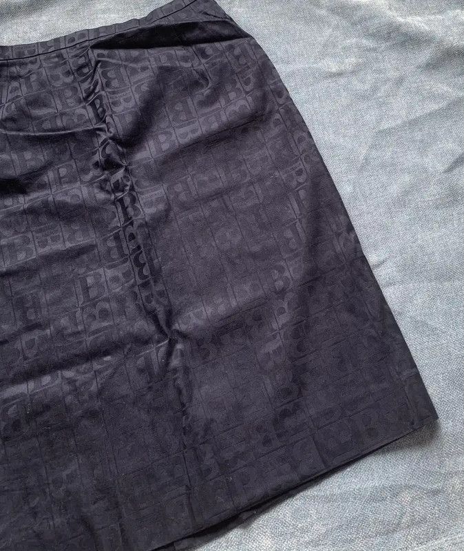 Burberry Burberry Black Cotton Women's Midi Skirt Size 26" / US 2 / IT 38 - 3 Thumbnail