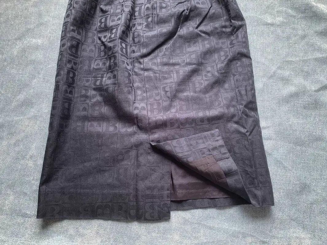 Burberry Burberry Black Cotton Women's Midi Skirt Size 26" / US 2 / IT 38 - 4 Thumbnail