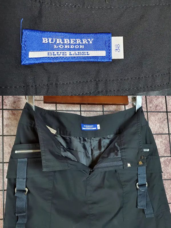 Burberry Burberry Black Cotton Summer Skirt with Straps Size 23" - 6 Thumbnail