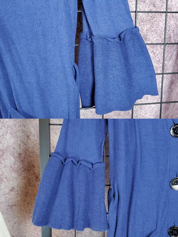 Burberry Burberry Blue Cotton Blend Embroidered Dress Size S / US 4 / IT 40 - 9 Thumbnail