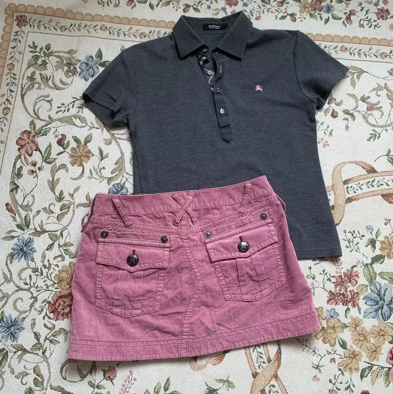 Burberry Burberry Light Purple Cotton Skirt Size 27" / US 4 / IT 40 - 4 Thumbnail