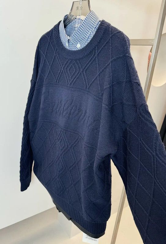 Burberry Burberry Navy Wool Women's Sweater Size ONE SIZE - 8 Thumbnail