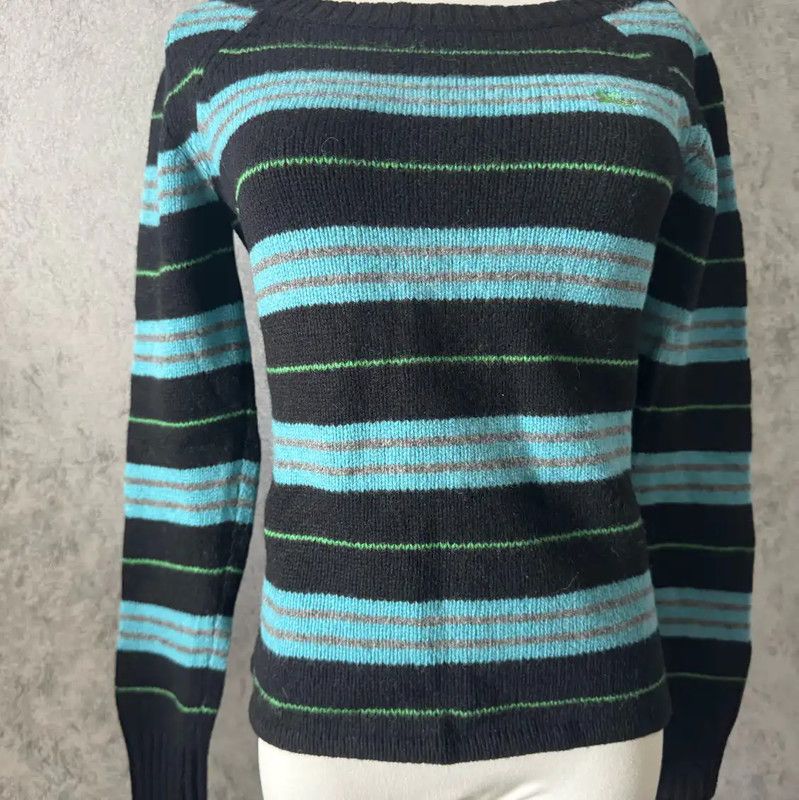 Burberry Burberry Color Block Wool Striped Sweater Size M / US 6-8 / IT 42-44 - 6 Thumbnail