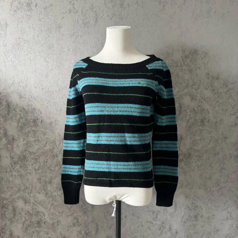 Burberry Burberry Color Block Wool Striped Sweater Size M / US 6-8 / IT 42-44 - 2 Thumbnail