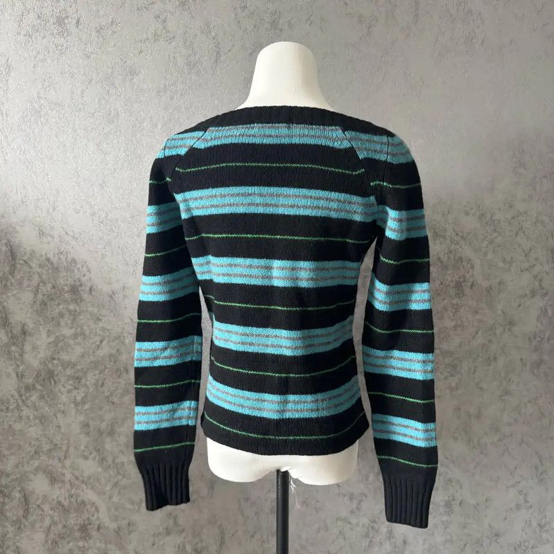 Burberry Burberry Color Block Wool Striped Sweater Size M / US 6-8 / IT 42-44 - 5 Thumbnail