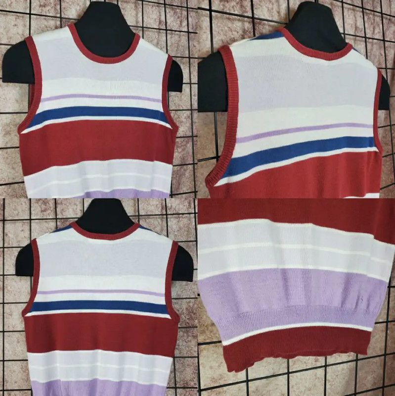Burberry Burberry Summer Purple Knit Top with Embroidery Size M / US 6-8 / IT 42-44 - 3 Thumbnail