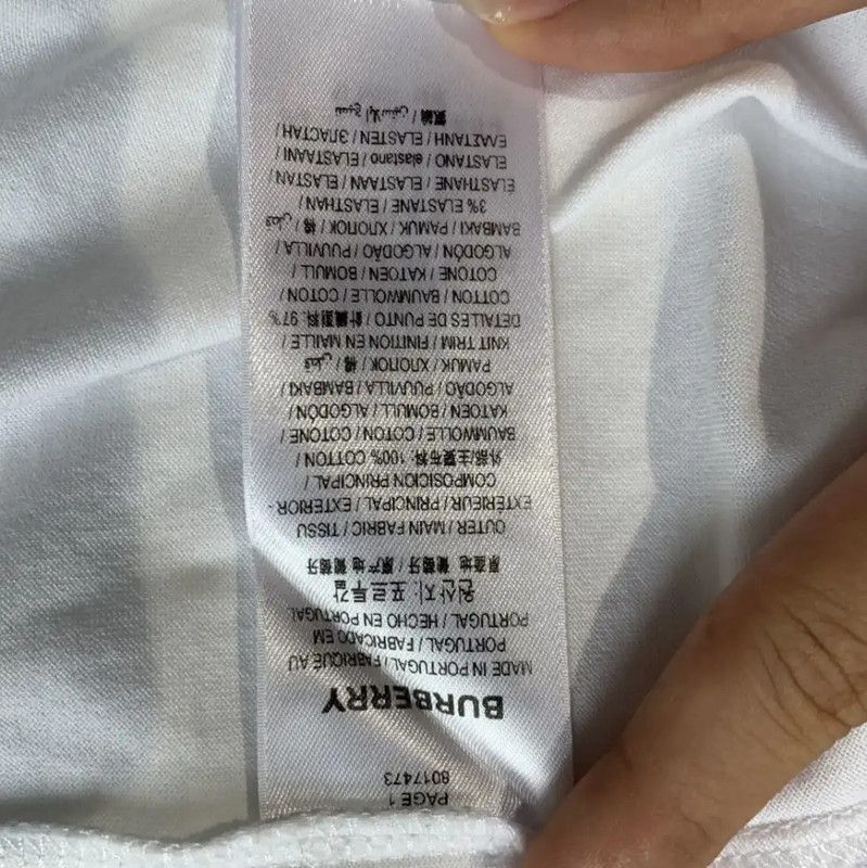 Burberry Burberry White Cotton Women's T-Shirt Size XXS / US 00 / IT 34 - 5 Thumbnail