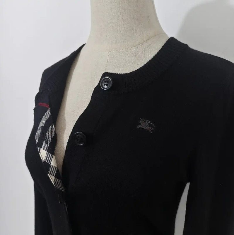 Burberry Burberry Black Wool Long Sleeve Cardigan Size M / US 6-8 / IT 42-44 - 5 Thumbnail