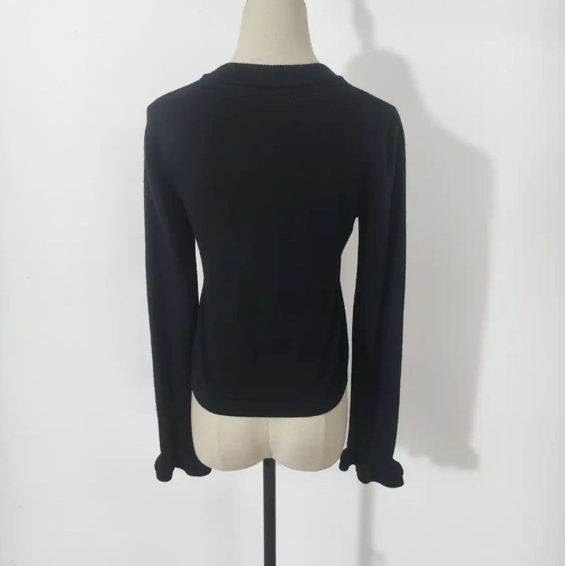 Burberry Burberry Black Wool Long Sleeve Cardigan Size M / US 6-8 / IT 42-44 - 4 Thumbnail