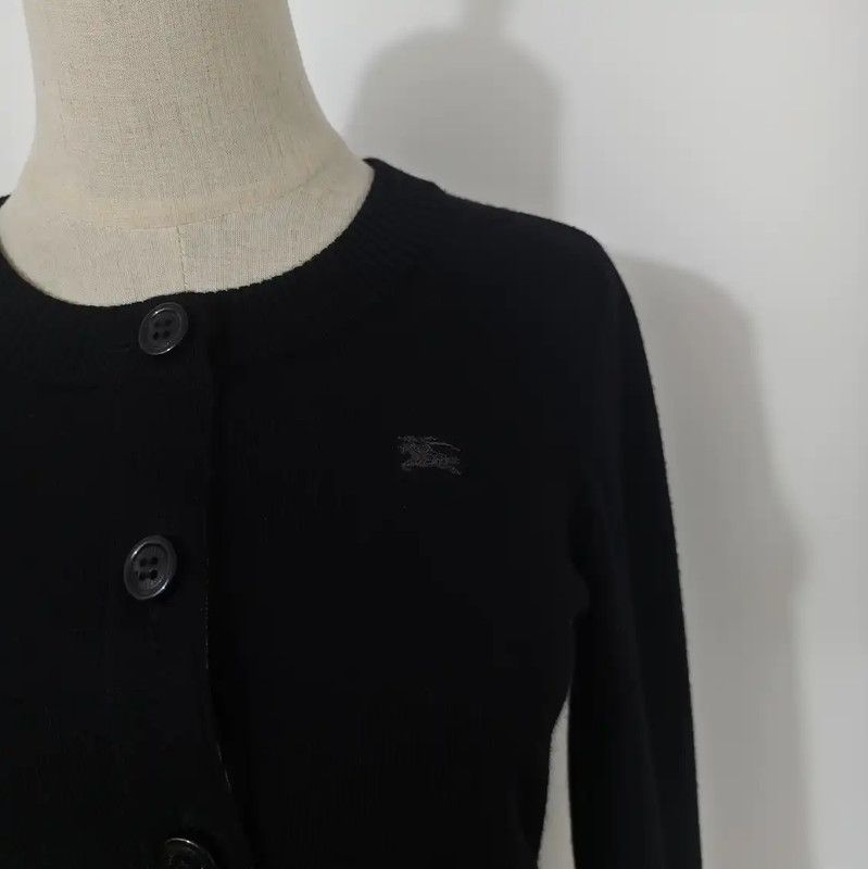 Burberry Burberry Black Wool Long Sleeve Cardigan Size M / US 6-8 / IT 42-44 - 2 Thumbnail