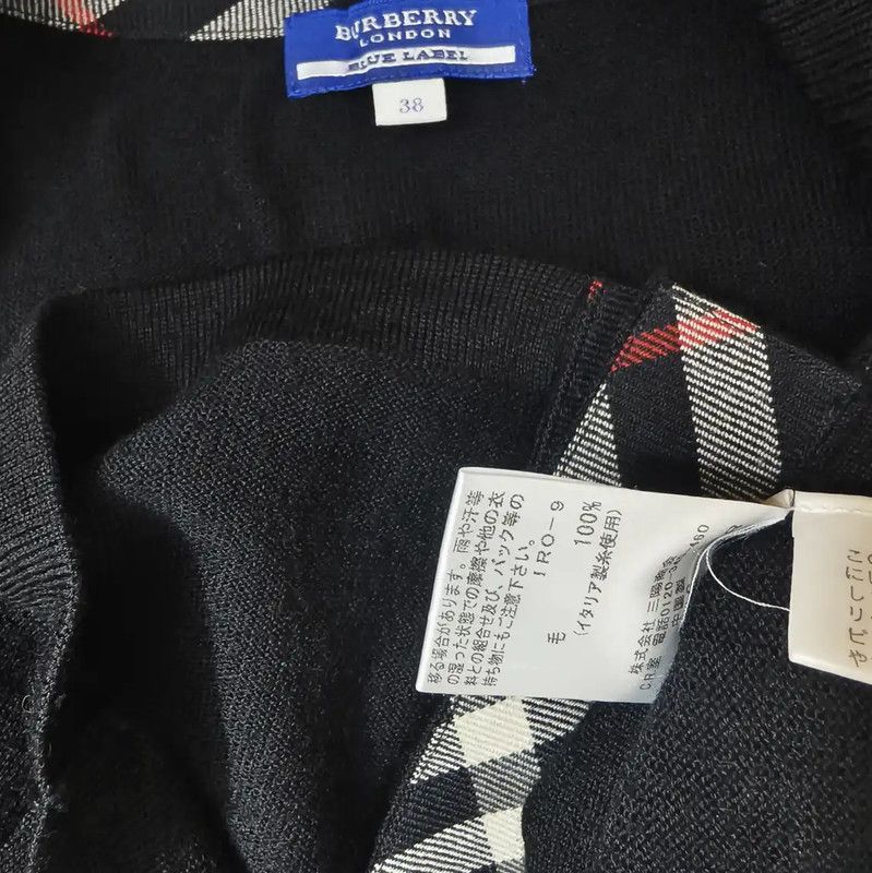 Burberry Burberry Black Wool Long Sleeve Cardigan Size M / US 6-8 / IT 42-44 - 6 Thumbnail