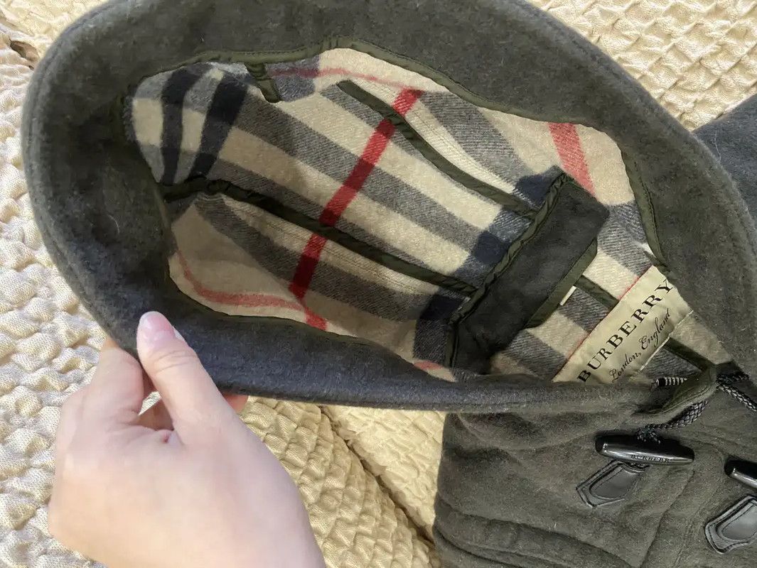 Burberry Burberry Green Wool Shoulder Pad Short Coat Size S / US 4 / IT 40 - 5 Thumbnail