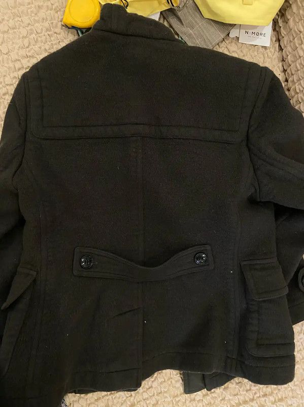 Burberry Burberry Green Wool Shoulder Pad Short Coat Size S / US 4 / IT 40 - 8 Thumbnail