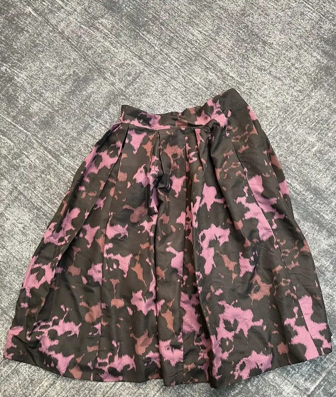 Burberry Burberry Black Camouflage Midi Skirt Size 23" - 4 Thumbnail