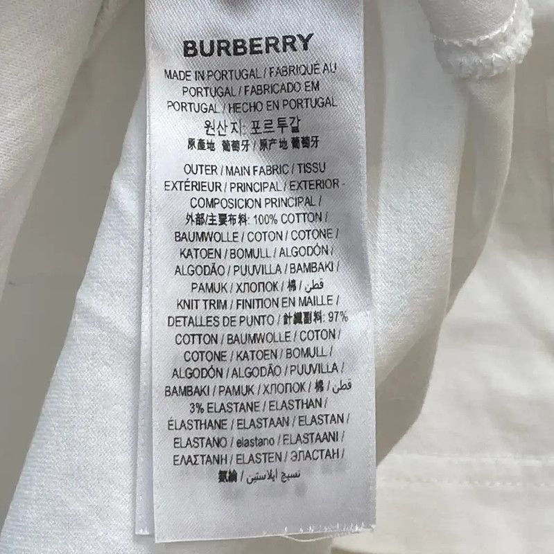 Burberry Burberry White Cotton Women's T-shirt Size M / US 6-8 / IT 42-44 - 4 Thumbnail