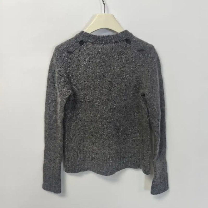 Burberry Burberry Gray Wool Women's Knitted Sweater Size S / US 4 / IT 40 - 2 Thumbnail