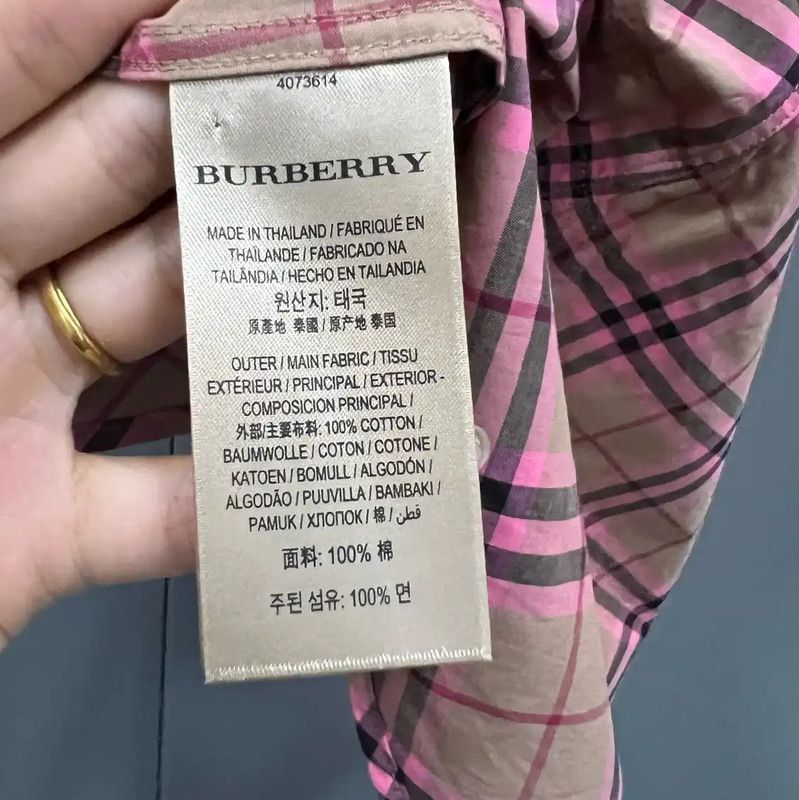 Burberry Burberry Multicolor Checked Long Sleeve Shirt Size XXS / US 00 / IT 34 - 3 Thumbnail