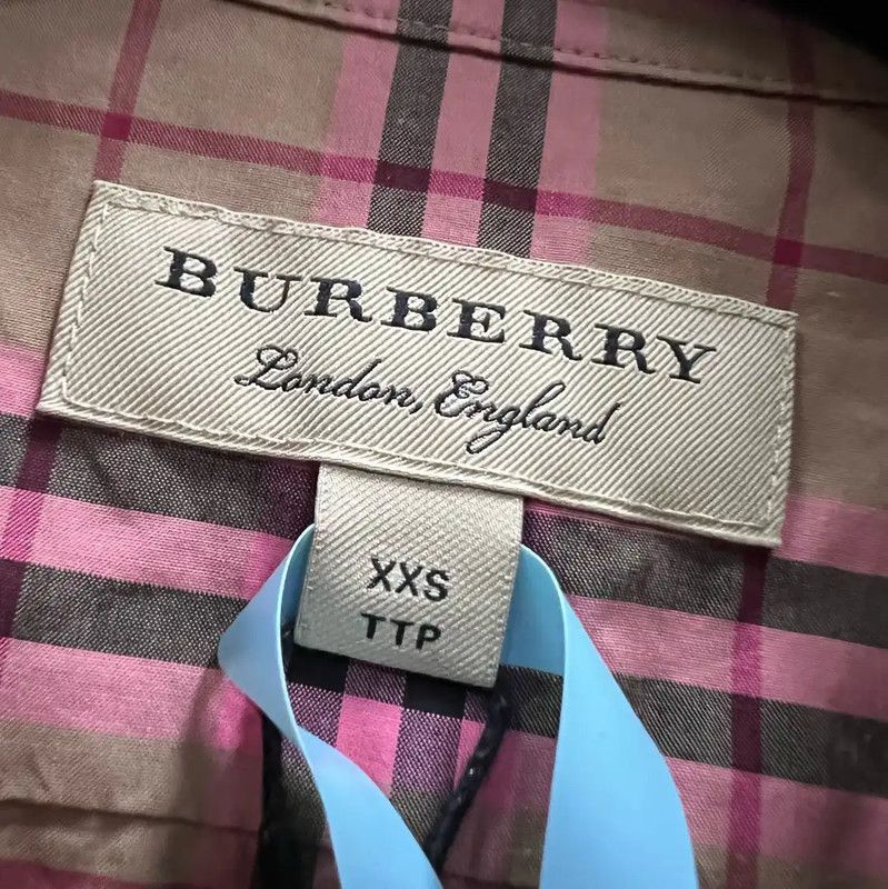Burberry Burberry Multicolor Checked Long Sleeve Shirt Size XXS / US 00 / IT 34 - 4 Thumbnail