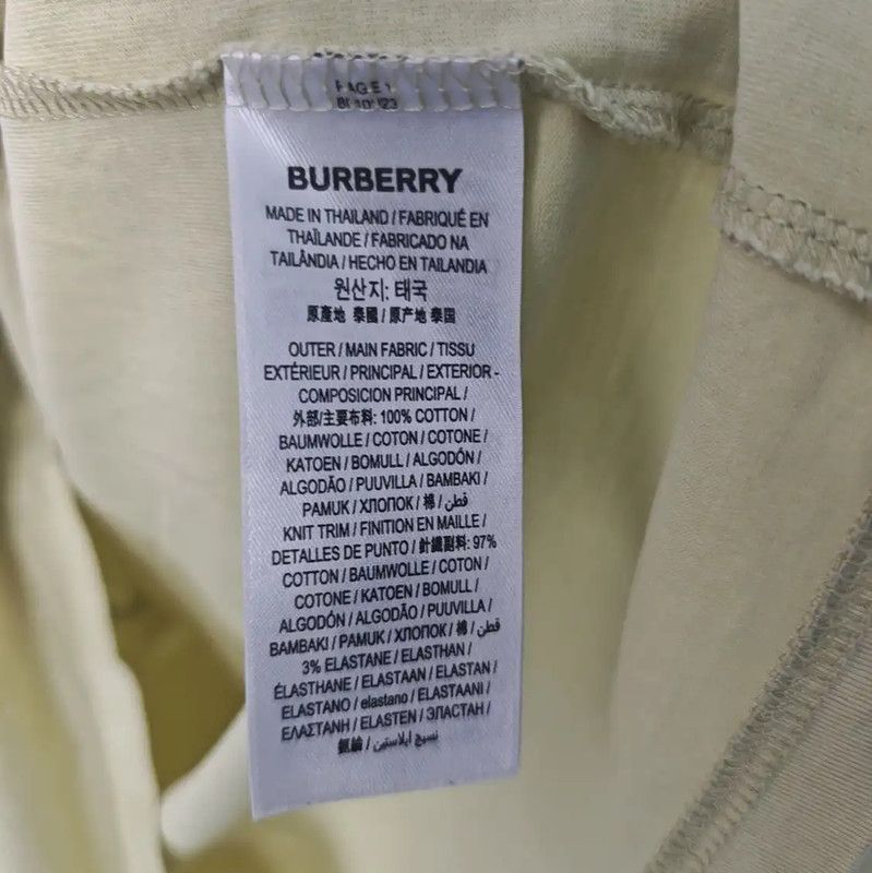 Burberry Burberry Summer XS Green Cotton Short T-shirt Size XS / US 0-2 / IT 36-38 - 4 Thumbnail