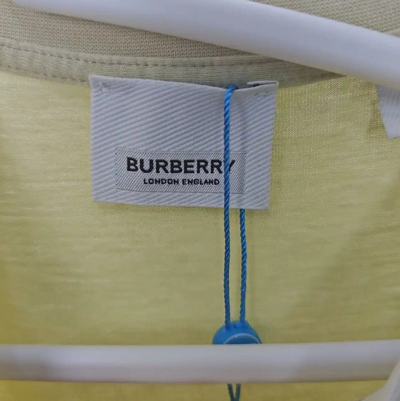 Burberry Burberry Summer XS Green Cotton Short T-shirt Size XS / US 0-2 / IT 36-38 - 2 Thumbnail