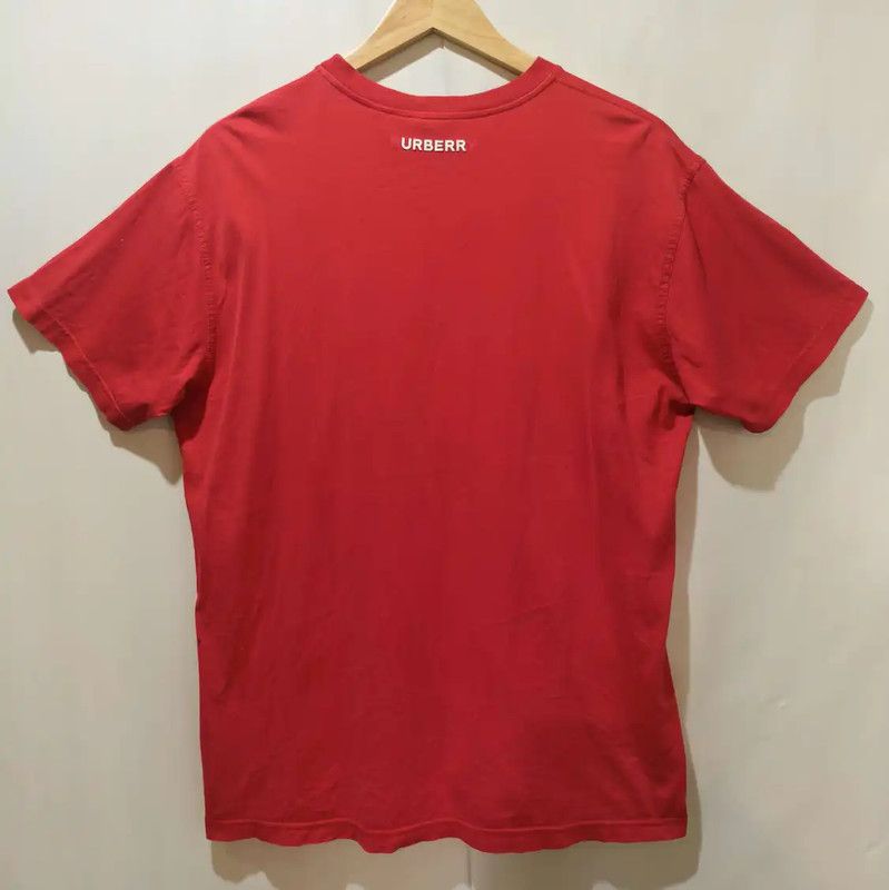 Burberry Burberry Red Cotton Printed Short Sleeve Tee Size XS / US 0-2 / IT 36-38 - 2 Thumbnail