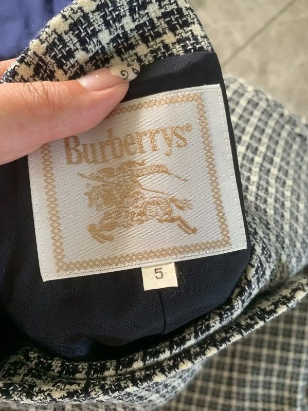 Burberry Burberry Colorblock Wool Blend Houndstooth Short Coat Size M / US 6-8 / IT 42-44 - 6 Thumbnail