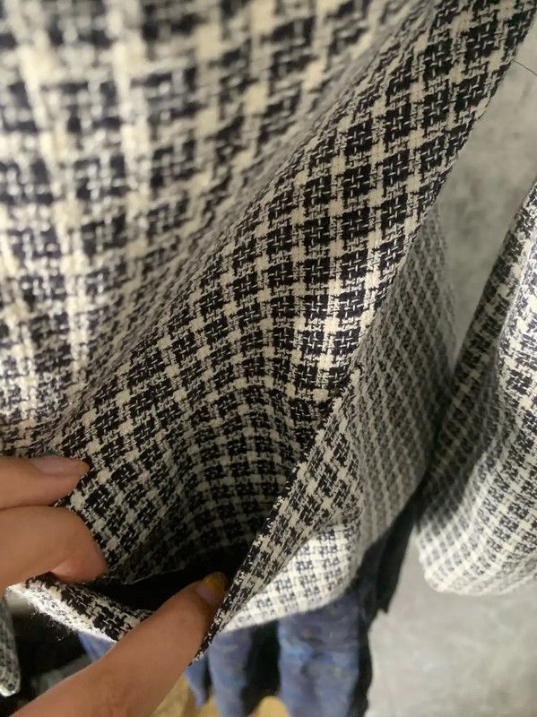 Burberry Burberry Colorblock Wool Blend Houndstooth Short Coat Size M / US 6-8 / IT 42-44 - 7 Thumbnail