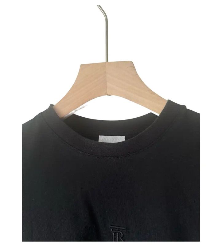 Burberry Burberry Black Cotton Logo T-Shirt for Women Size S / US 4 / IT 40 - 4 Thumbnail