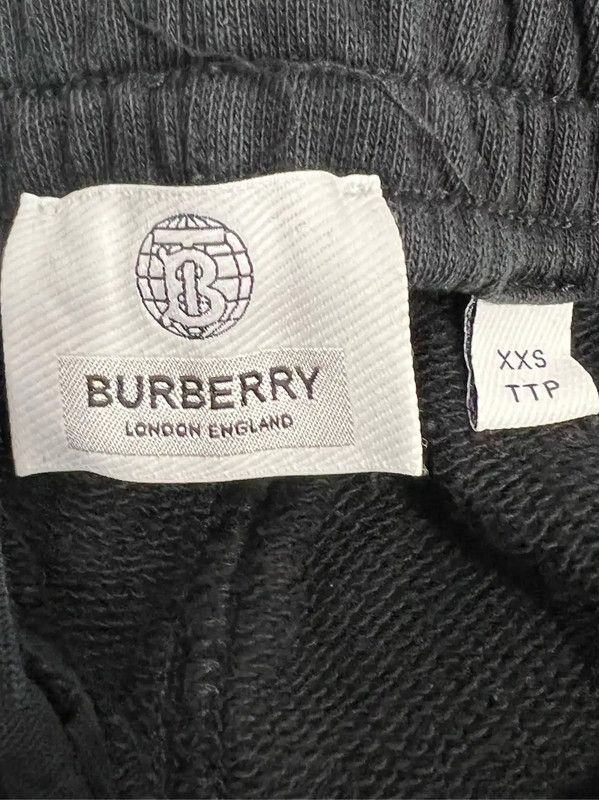 Burberry Burberry Black Cotton Casual Trousers for Women Size 22" - 3 Thumbnail