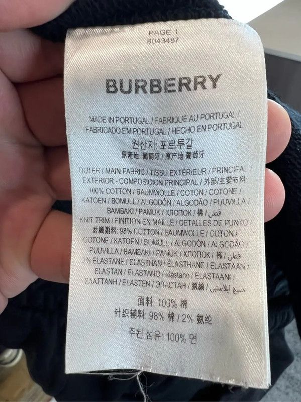 Burberry Burberry Black Cotton Casual Trousers for Women Size 22" - 4 Thumbnail