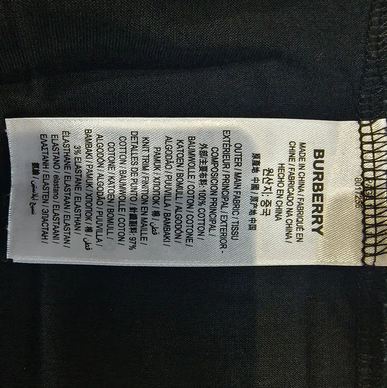 Burberry Burberry Black Cotton T-Shirt for Women Size XS / US 0-2 / IT 36-38 - 6 Thumbnail