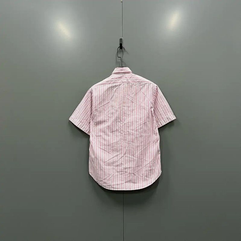 Burberry Burberry Pink Striped Short Sleeve Shirt Size S / US 4 / IT 40 - 2 Thumbnail