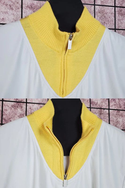 Burberry Burberry Spring Yellow Wool Half-Zip Top Size XL / US 12-14 / IT 48-50 - 4 Thumbnail