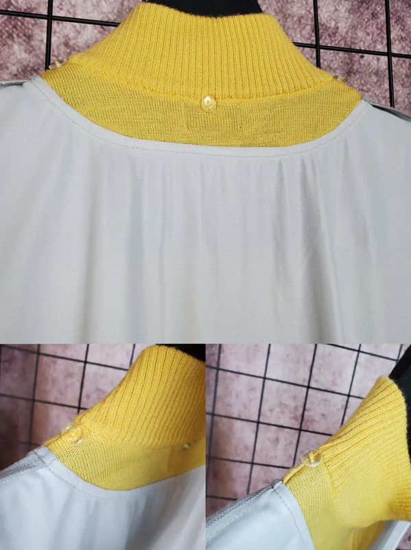 Burberry Burberry Spring Yellow Wool Half-Zip Top Size XL / US 12-14 / IT 48-50 - 6 Thumbnail