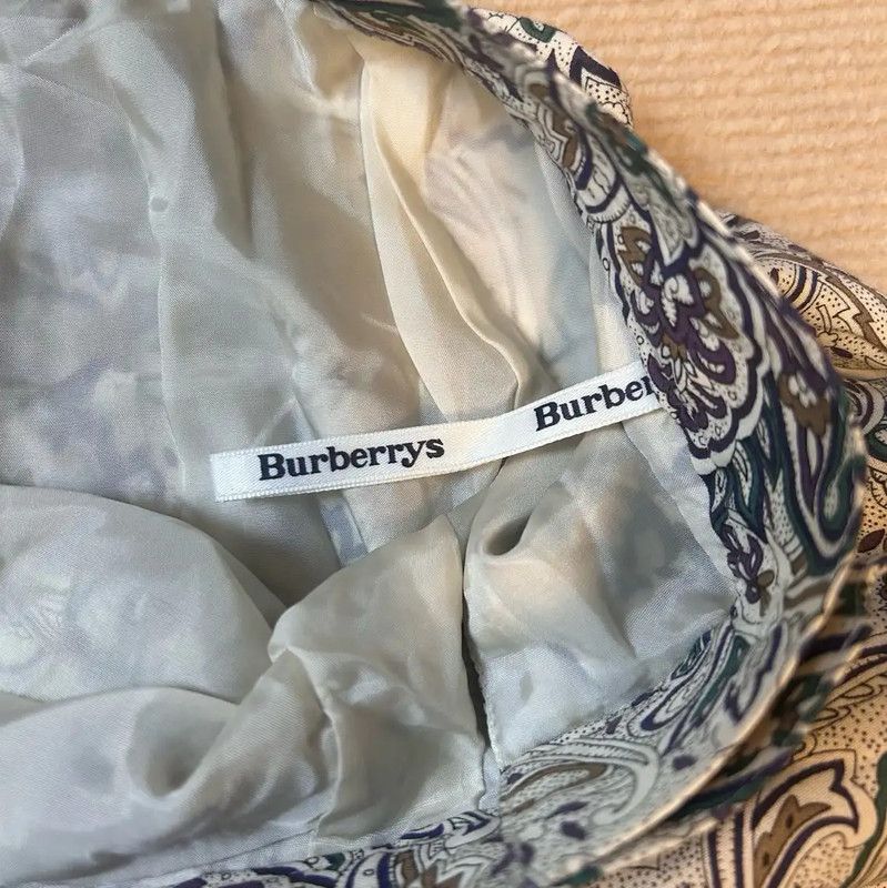 Burberry Burberry Multicolor Silk Blend Midi Skirt Size 23" - 5 Thumbnail