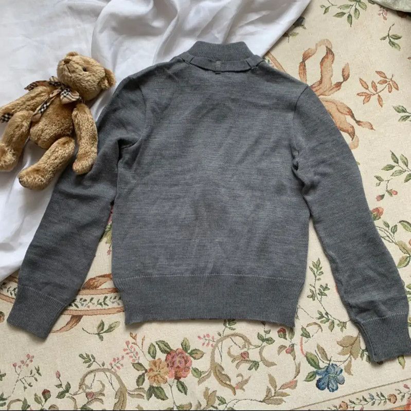 Burberry Gray Wool Women's Cardigan