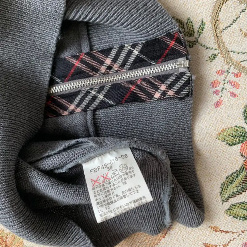 Burberry Gray Wool Women's Cardigan