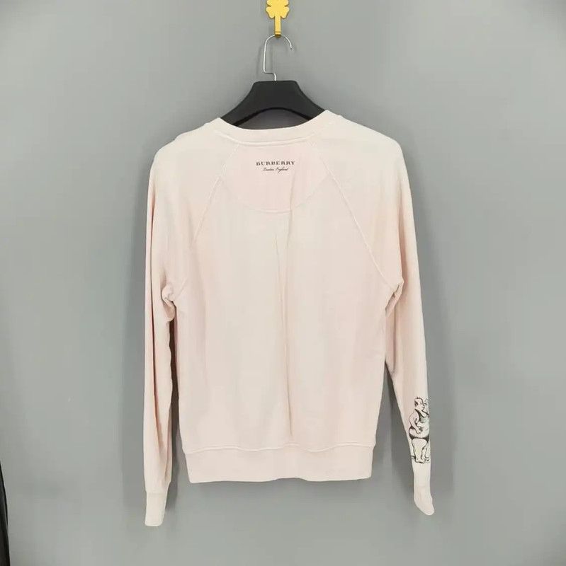 Burberry Burberry Pink Cotton Women's Sweatshirt Size XS / US 0-2 / IT 36-38 - 2 Thumbnail