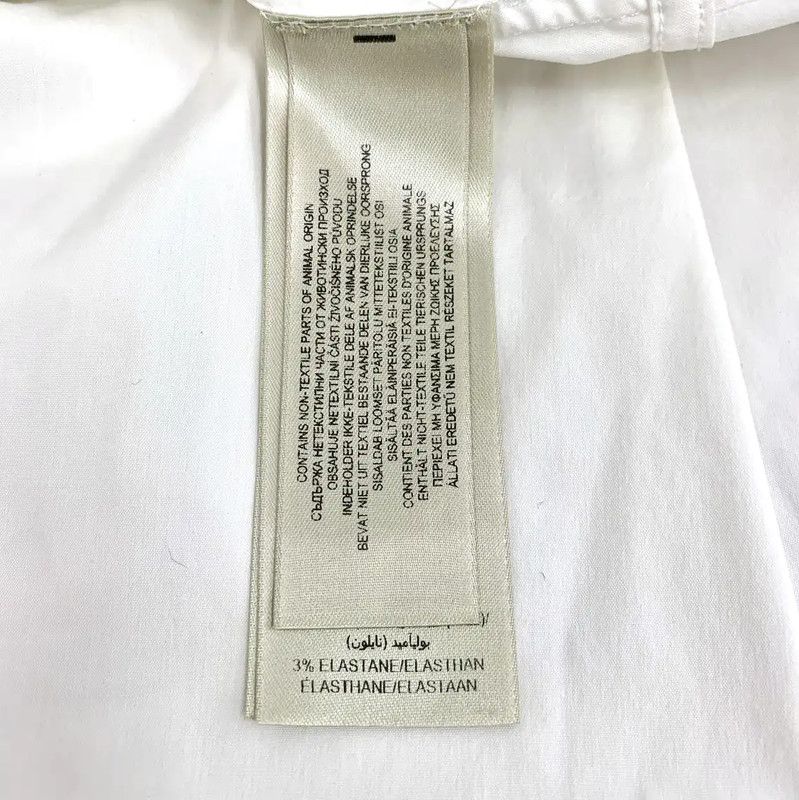 Burberry Burberry White Cotton Blend Long Sleeve Shirt Size XS / US 0-2 / IT 36-38 - 6 Thumbnail