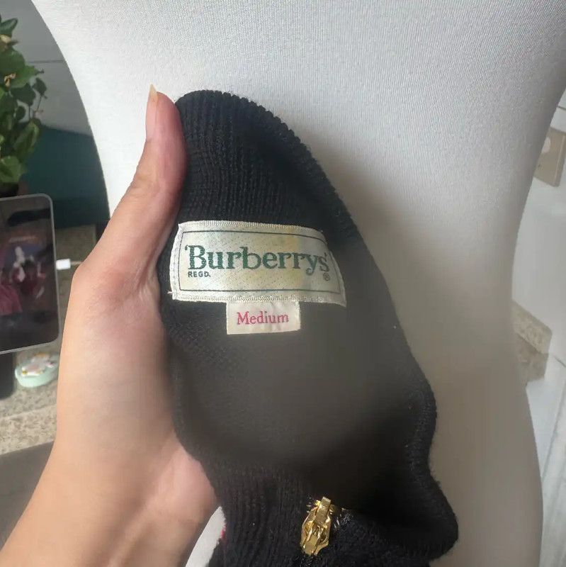 Burberry Burberry Black Wool Knit Long Sleeve Sweater Size M / US 6-8 / IT 42-44 - 6 Thumbnail