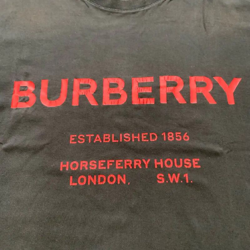 Burberry Burberry Black Cotton T-Shirt for Women Size L / US 10 / IT 46 - 6 Thumbnail