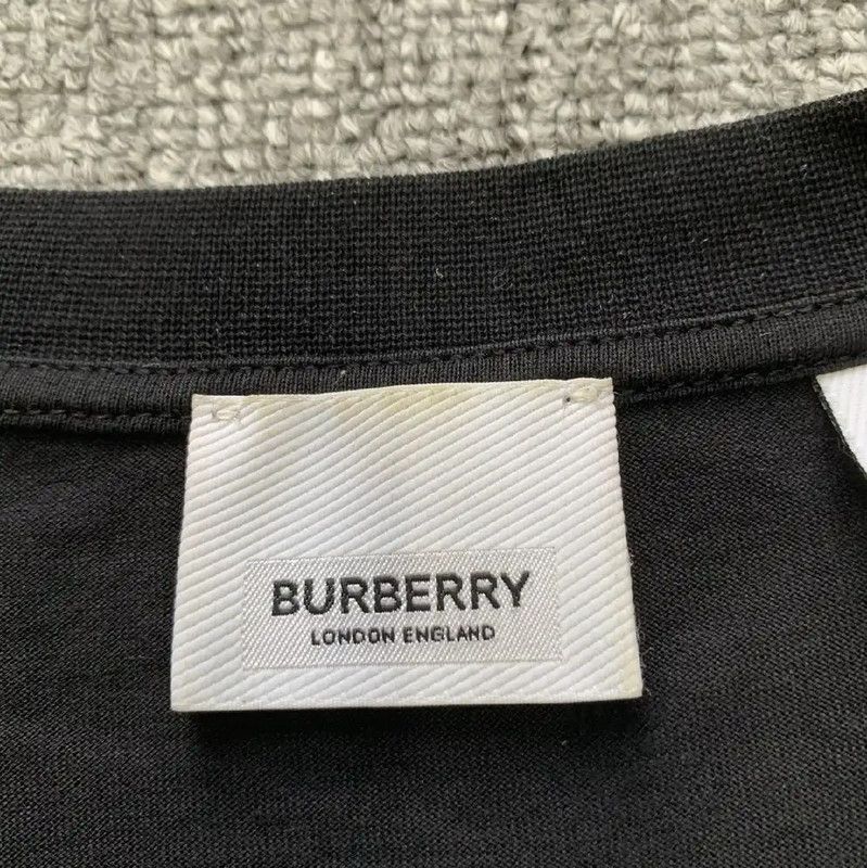 Burberry Burberry Black Cotton T-Shirt for Women Size L / US 10 / IT 46 - 8 Thumbnail