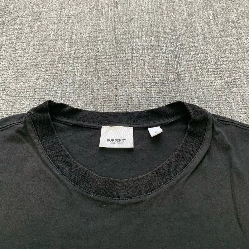 Burberry Burberry Black Cotton T-Shirt for Women Size L / US 10 / IT 46 - 5 Thumbnail