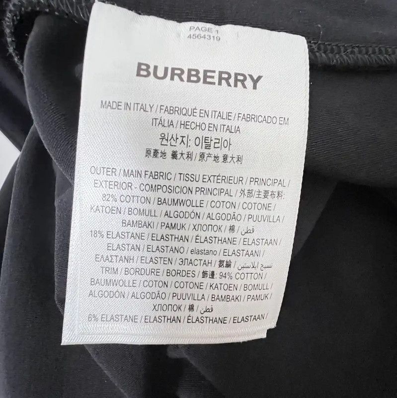 Burberry Burberry Black Cotton Blend A-Line Skirt Size 22" - 7 Thumbnail