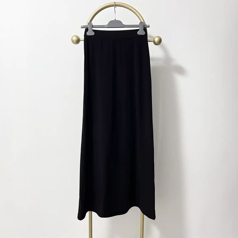 Burberry Burberry Black Cotton Blend A-Line Skirt Size 22" - 4 Thumbnail